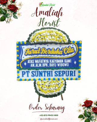 Papan Bunga Duka di Tetap
